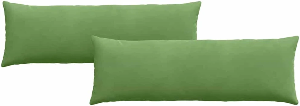 Sofa Pagalvės 2 pcs Šviesiai žalia 120 x 40 cm