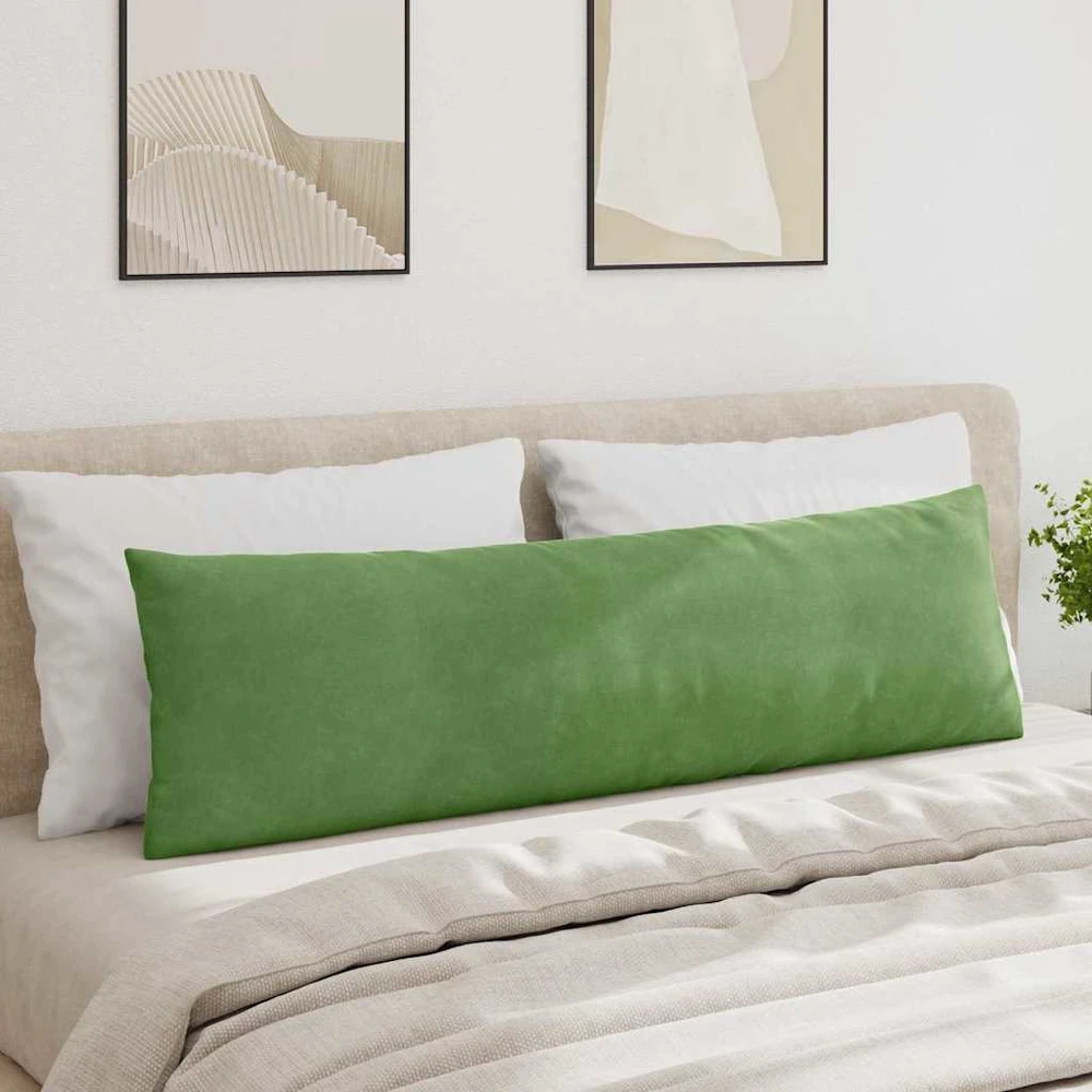 Sofa Pagalvės 2 pcs Šviesiai žalia 145 x 40 cm