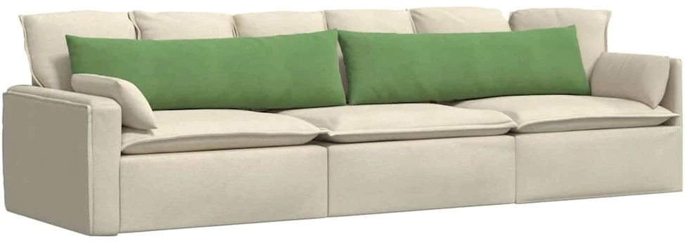 Sofa Pagalvės 2 pcs Šviesiai žalia 145 x 40 cm