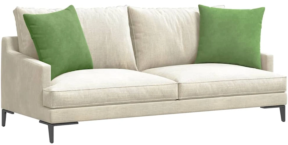 Sofa Pagalvės 2 pcs Šviesiai žalia 50 x 50 cm