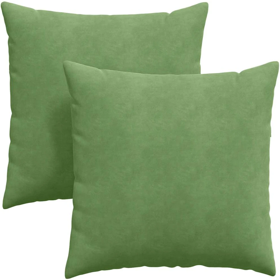Sofa Pagalvės 2 pcs Šviesiai žalia 80 x 80 cm