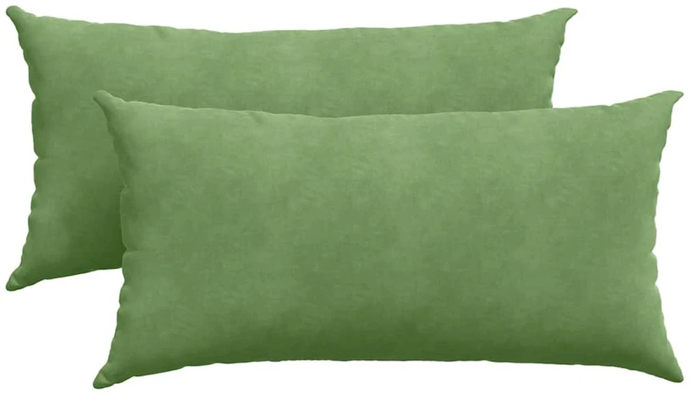 Sofa Pagalvės 2 pcs Šviesiai žalia 80 x 40 cm