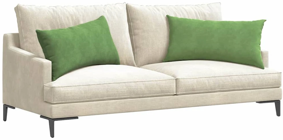 Sofa Pagalvės 2 pcs Šviesiai žalia 80 x 40 cm