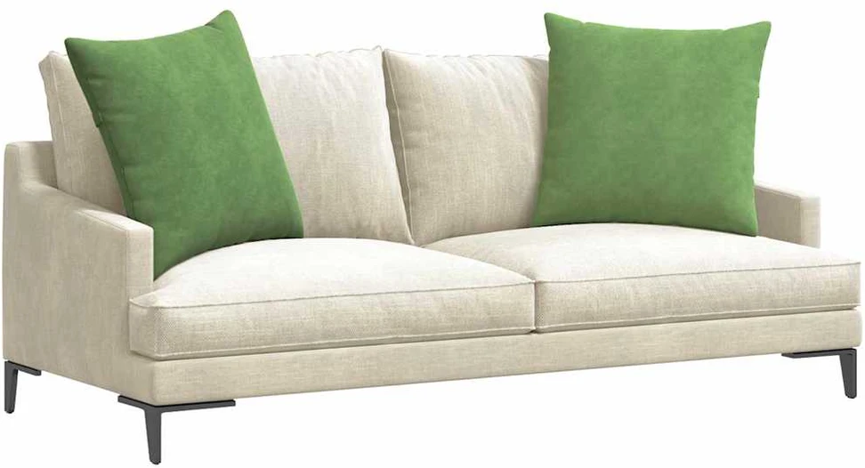 Sofa Pagalvės 2 pcs Šviesiai žalia 80 x 80 cm