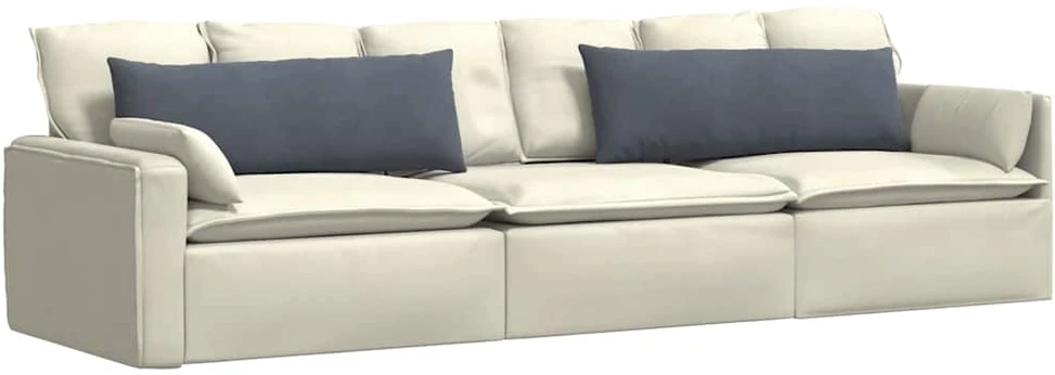 Sofa Pagalvės 2 pcs Tamsiai pilka 120 x 40 cm