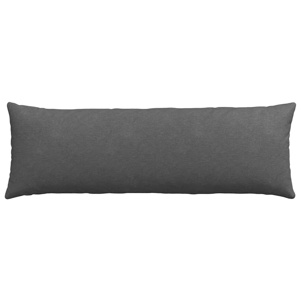 Sofa Pagalvės 2 pcs Tamsiai pilka 120 x 40 cm