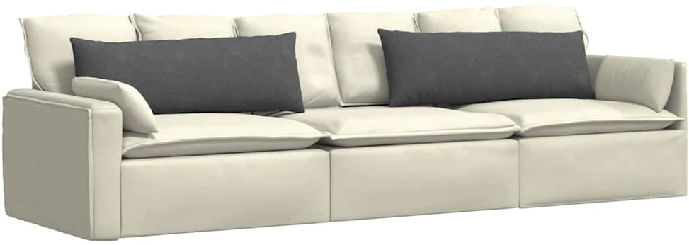 Sofa Pagalvės 2 pcs Tamsiai pilka 120 x 40 cm
