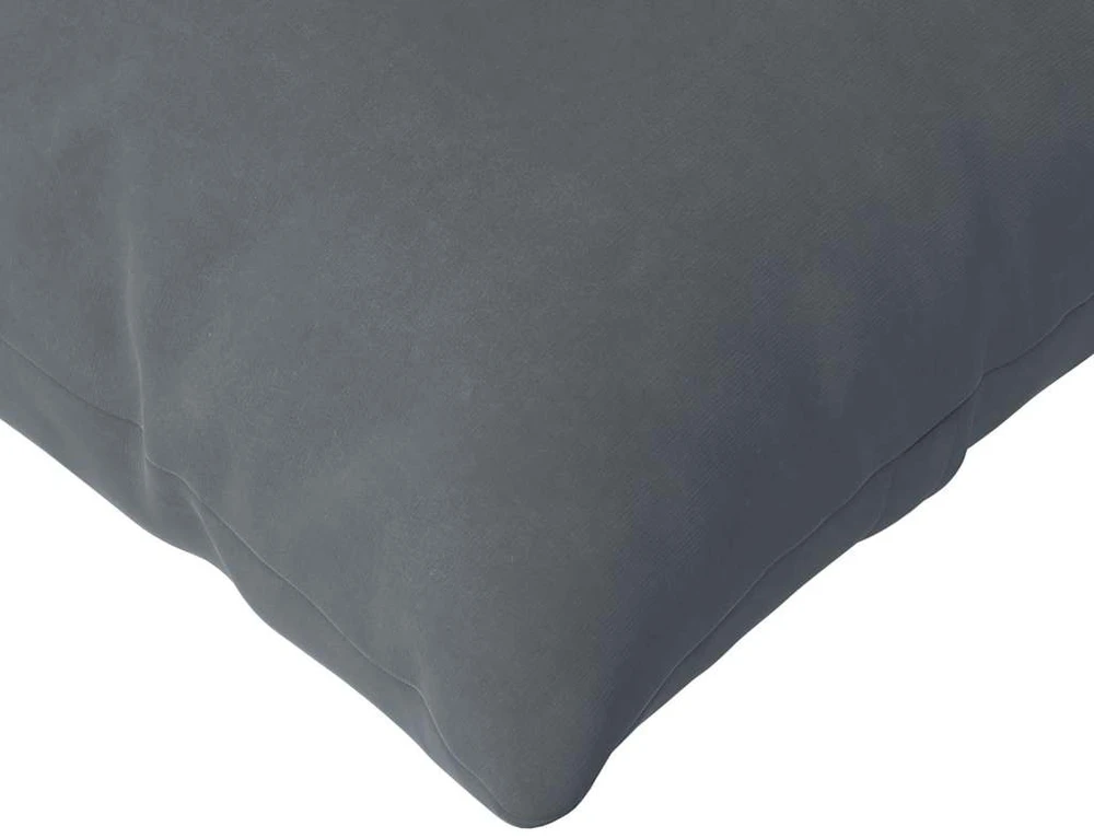 Sofa Pagalvės 2 pcs Tamsiai pilka 145 x 40 cm