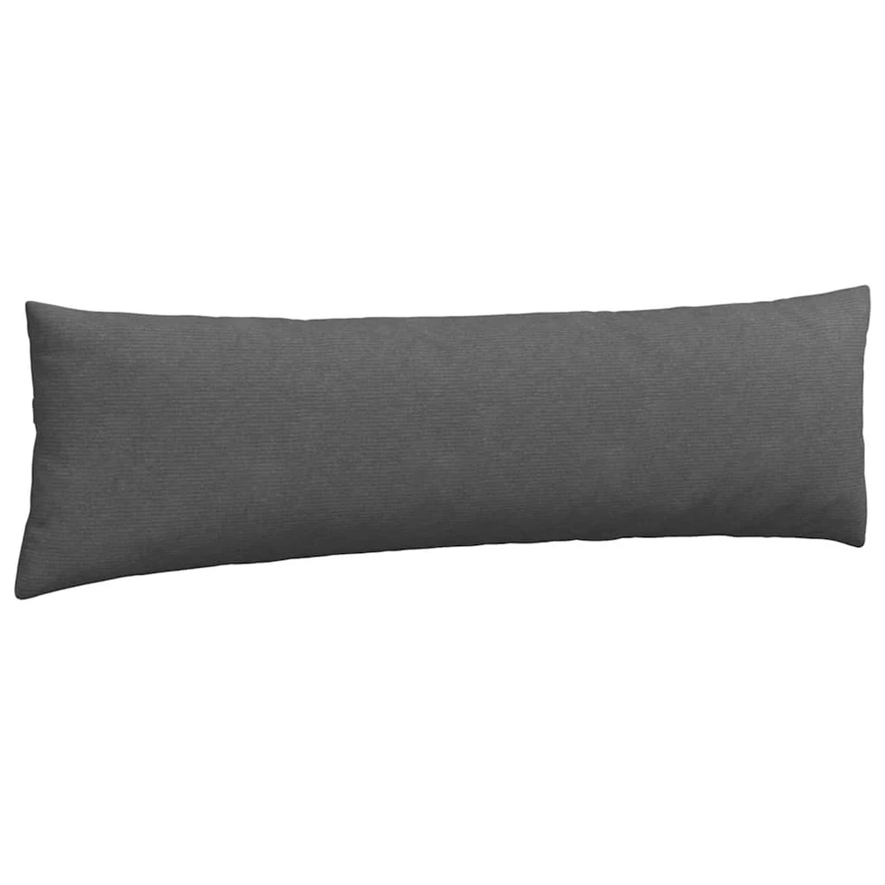 Sofa Pagalvės 2 pcs Tamsiai pilka 145 x 40 cm