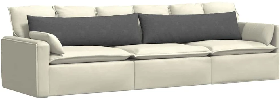 Sofa Pagalvės 2 pcs Tamsiai pilka 145 x 40 cm
