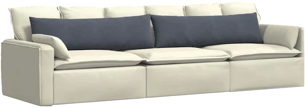 Sofa Pagalvės 2 pcs Tamsiai pilka 145 x 40 cm