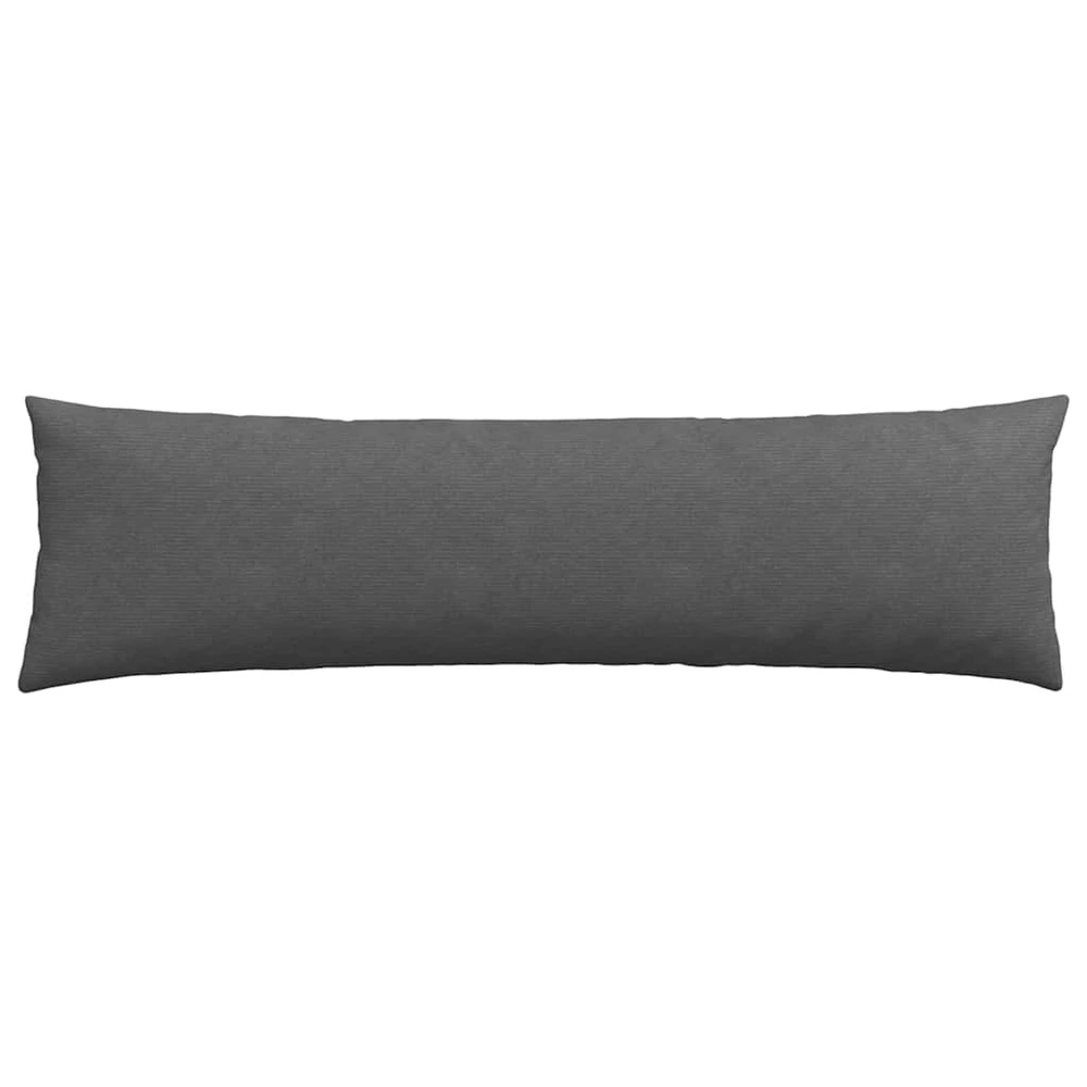 Sofa Pagalvės 2 pcs Tamsiai pilka 145 x 40 cm