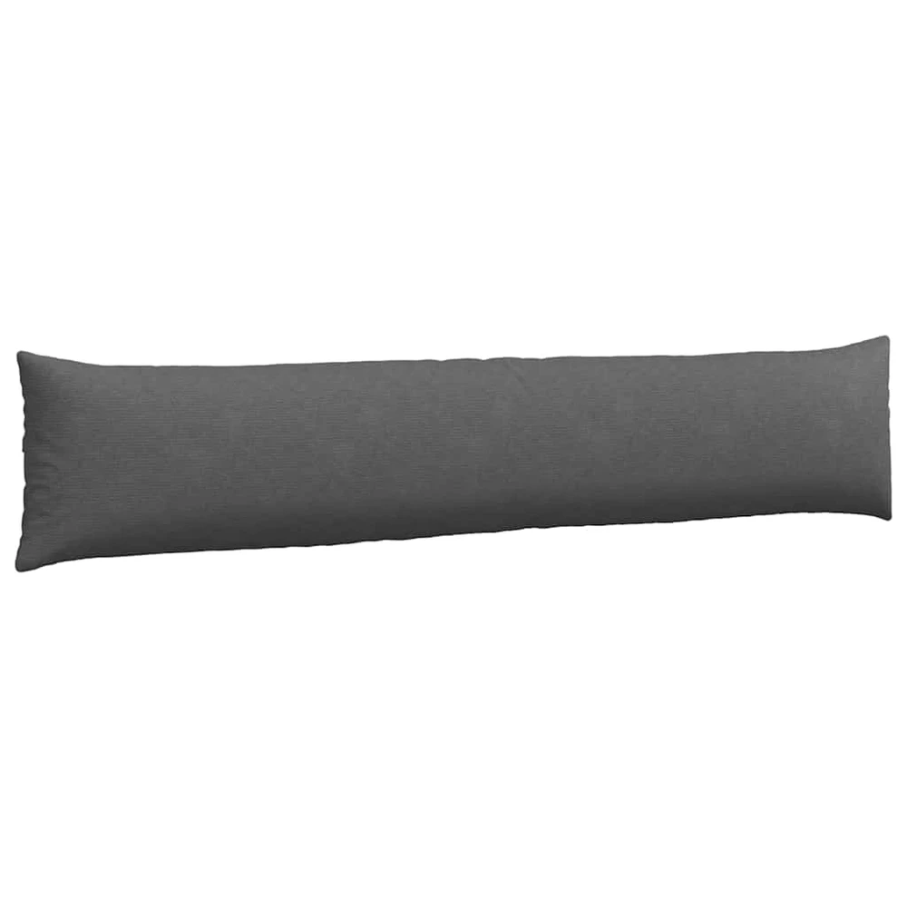 Sofa Pagalvės 2 pcs Tamsiai pilka 200 x 40 cm