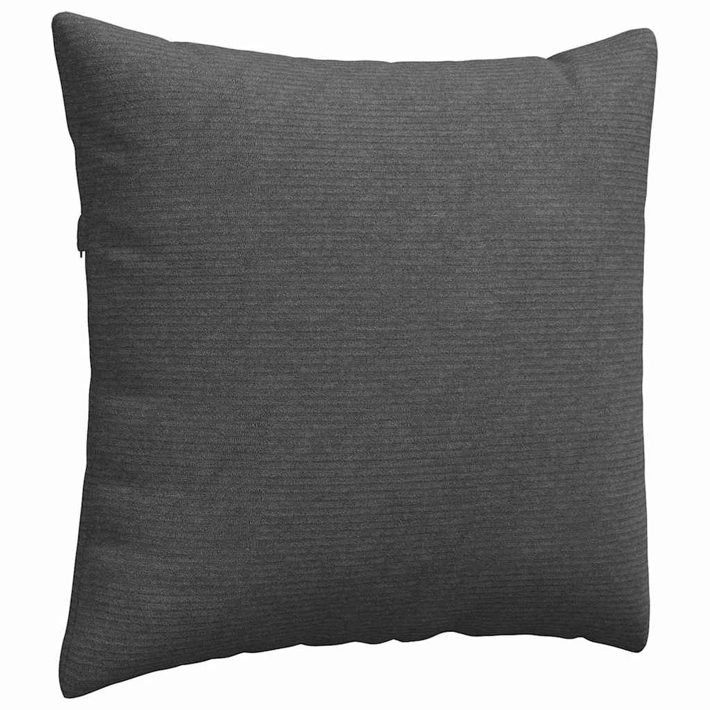 Sofa Pagalvės 2 pcs Tamsiai pilka 45 x 45 cm Kordūrinis audinys