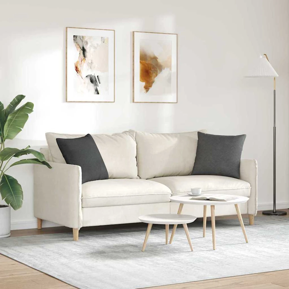 Sofa Pagalvės 2 pcs Tamsiai pilka 45 x 45 cm Kordūrinis audinys