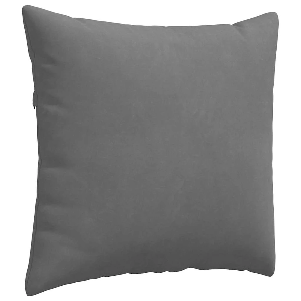 Sofa Pagalvės 2 vnt. audinys Tamsiai pilka 45 x 45 cm