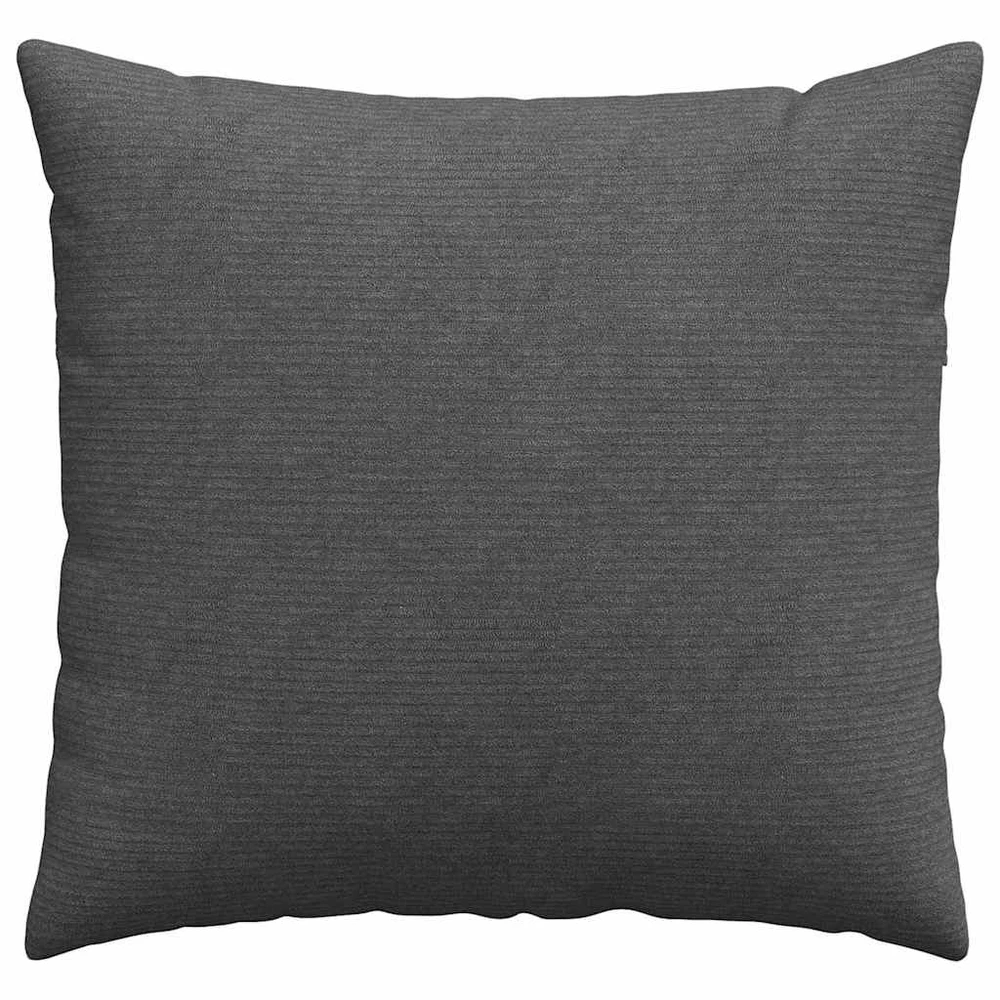 Sofa Pagalvės 2 pcs Tamsiai pilka 45 x 45 cm Kordūrinis audinys