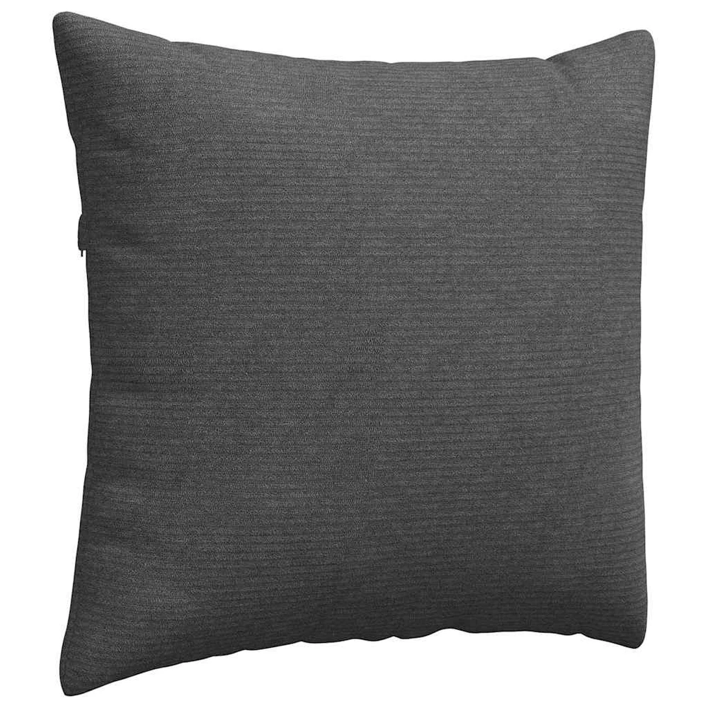Sofa Pagalvės 2 pcs Tamsiai pilka 50 x 50 cm Kordūrinis audinys