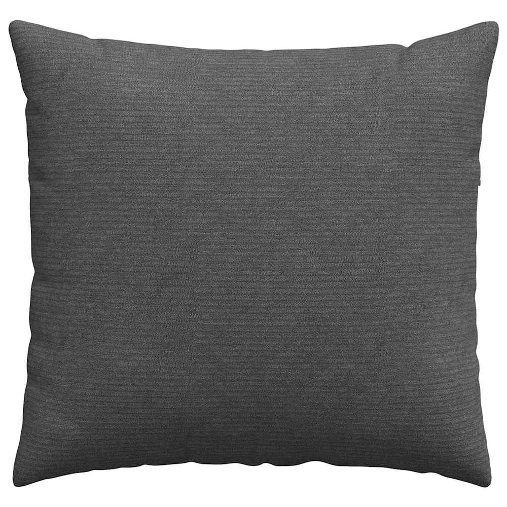 Sofa Pagalvės 2 pcs Tamsiai pilka 50 x 50 cm Kordūrinis audinys