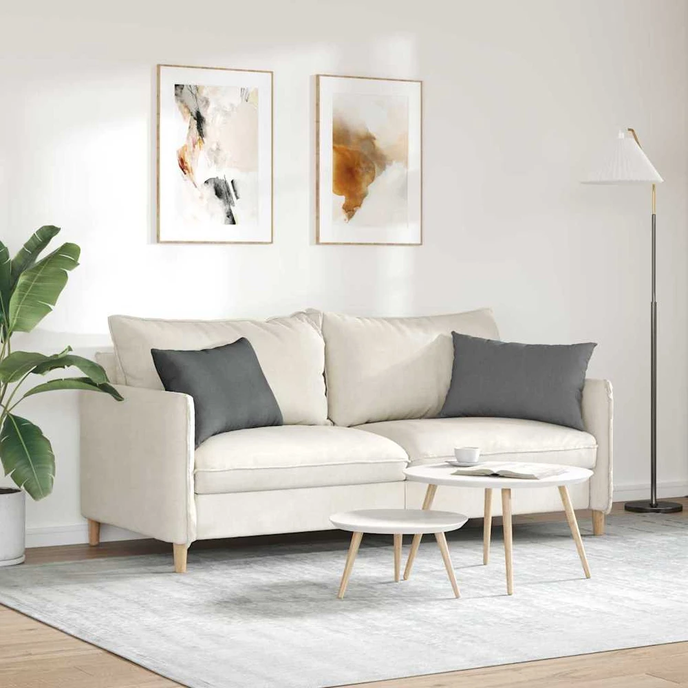 Sofa Pagalvės 2 vnt. audinys Tamsiai pilka 60 x 40 cm