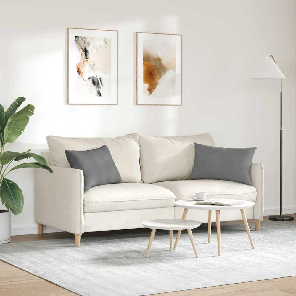 Sofa Pagalvės 2 vnt. audinys Tamsiai pilka 60 x 40 cm