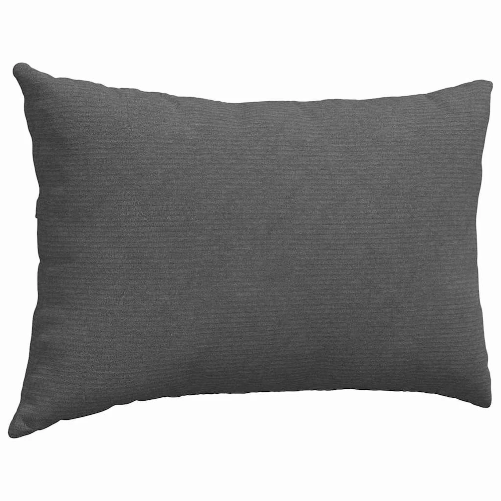 Sofa Pagalvės 2 pcs Tamsiai pilka 60 x 40 cm Kordūrinis audinys