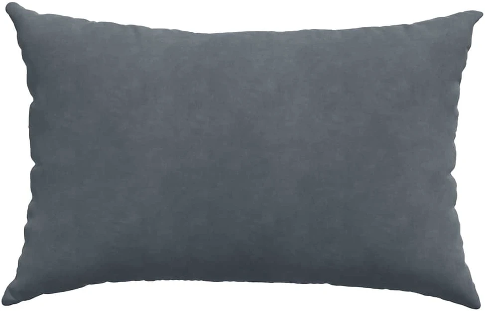 Sofa Pagalvės 2 pcs Tamsiai pilka 60 x 40 cm Kordūrinis audinys