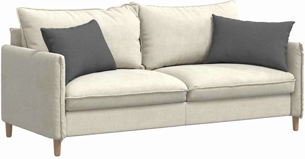 Sofa Pagalvės 2 vnt. audinys Tamsiai pilka 60 x 40 cm