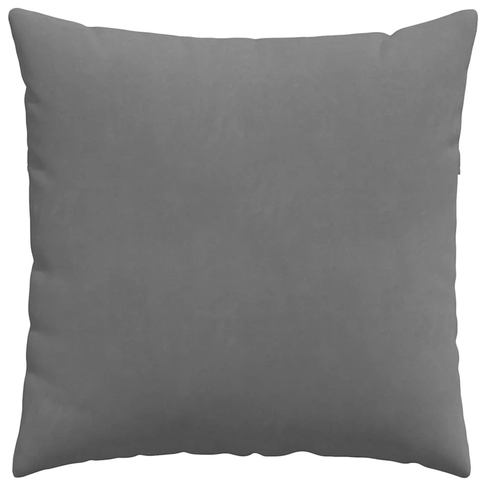 Sofa Pagalvės 2 vnt. audinys Tamsiai pilka 60 x 60 cm