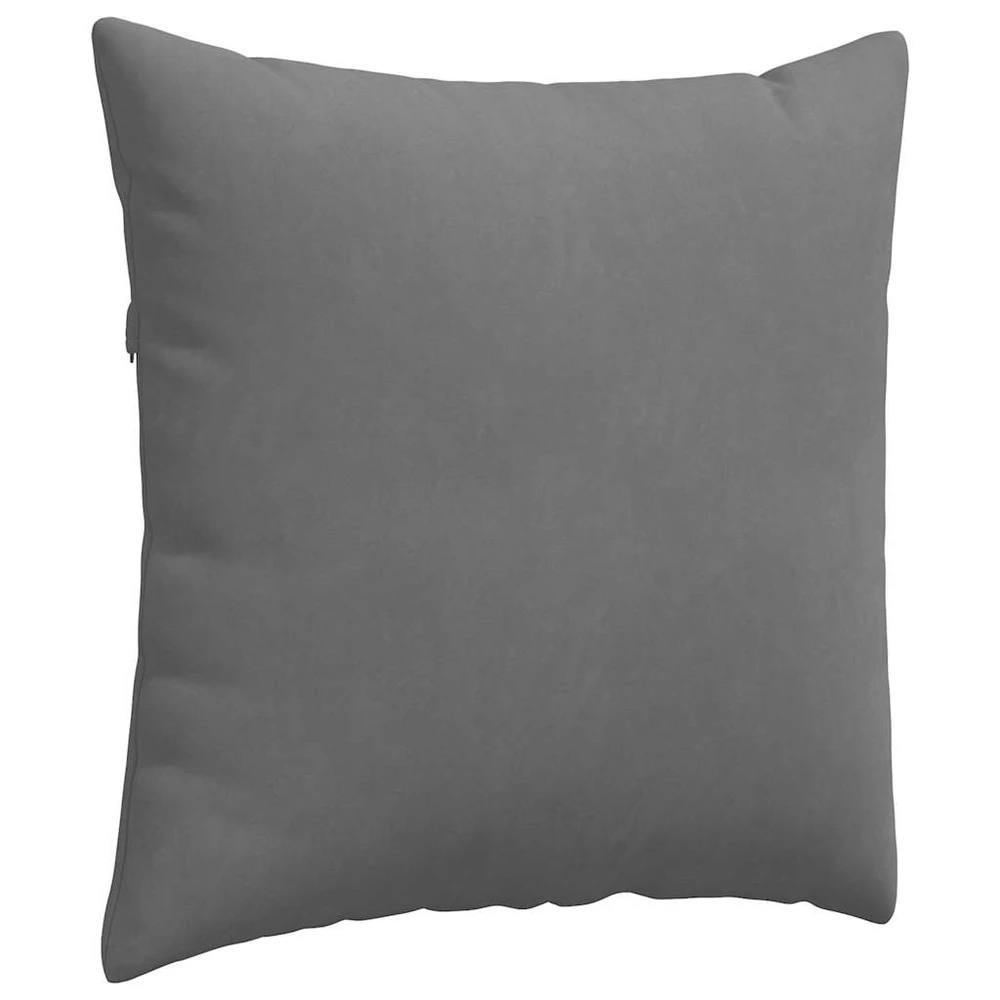 Sofa Pagalvės 2 vnt. audinys Tamsiai pilka 60 x 60 cm