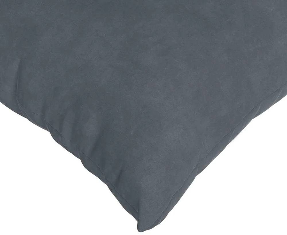 Sofa Pagalvės 2 pcs Tamsiai pilka 60 x 60 cm Kordūrinis audinys
