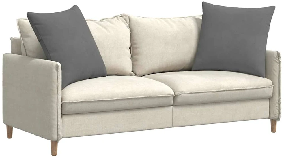 Sofa Pagalvės 2 vnt. audinys Tamsiai pilka 60 x 60 cm