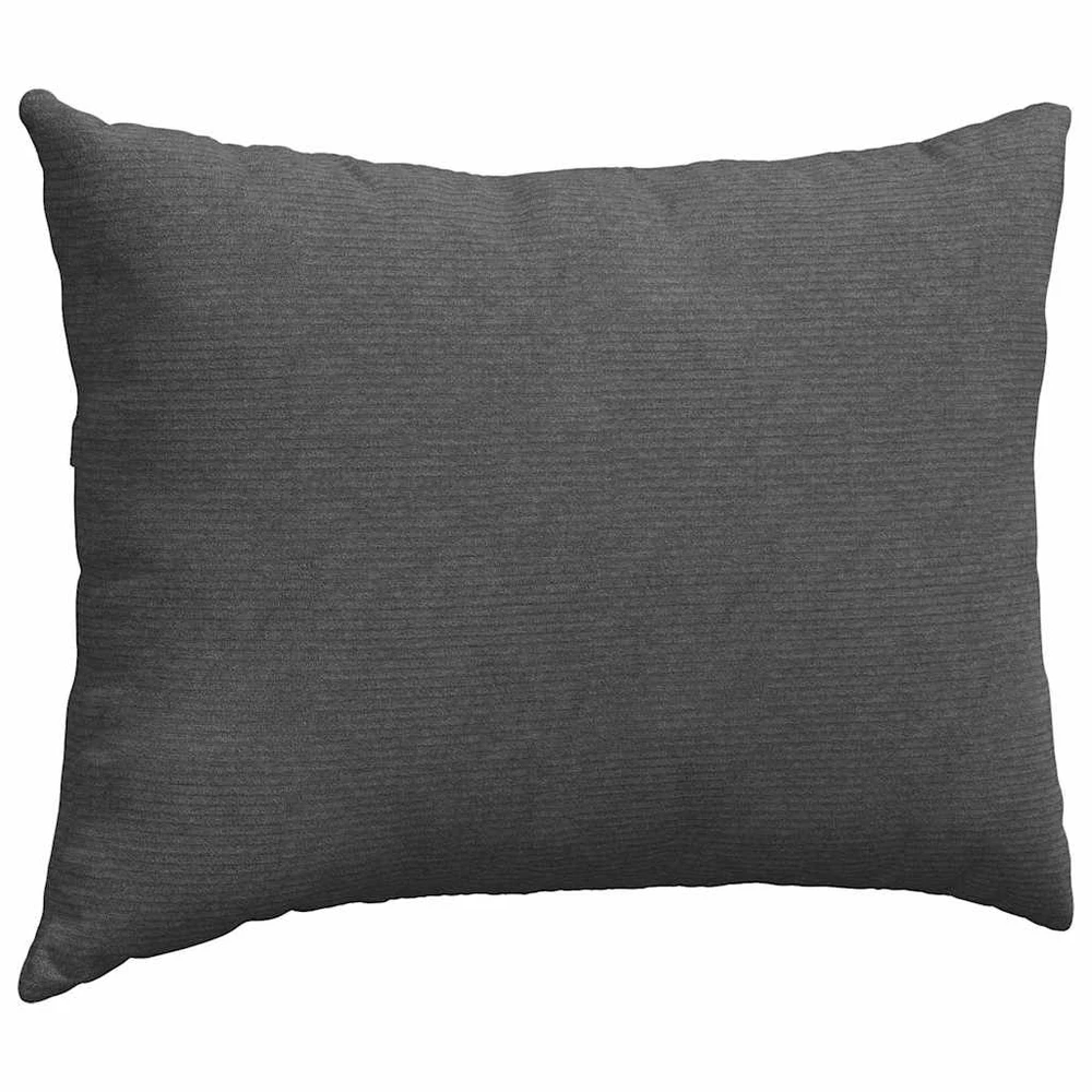 Sofa Pagalvės 2 pcs Tamsiai pilka 70 x 50 cm Kordūrinis audinys