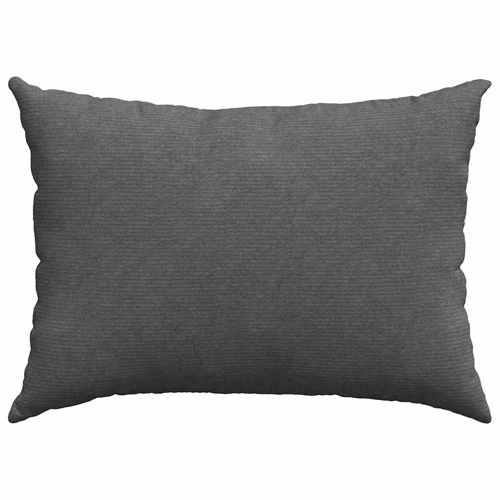 Sofa Pagalvės 2 pcs Tamsiai pilka 70 x 50 cm Kordūrinis audinys