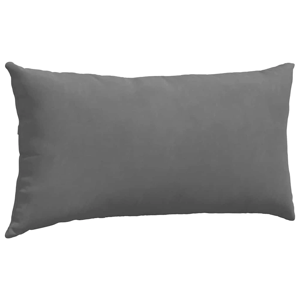 Sofa Pagalvės 2 vnt. audinys Tamsiai pilka 80 x 40 cm
