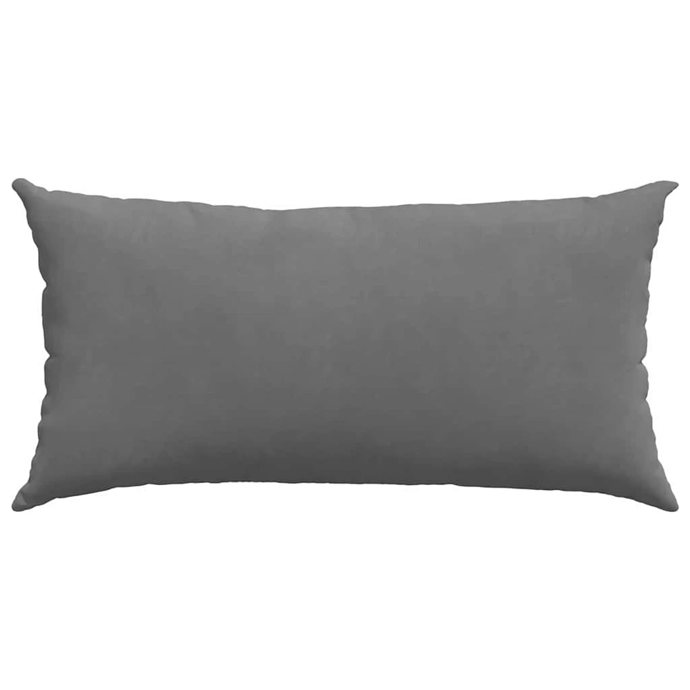 Sofa Pagalvės 2 vnt. audinys Tamsiai pilka 80 x 40 cm