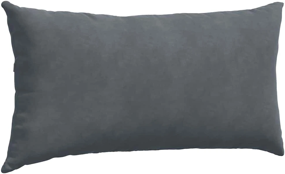 Sofa Pagalvės 2 pcs Tamsiai pilka 80 x 40 cm Kordūrinis audinys