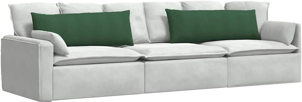 Sofa Pagalvės 2 pcs Tamsiai žalia 120 x 40 cm