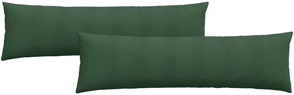 Sofa Pagalvės 2 pcs Tamsiai žalia 145 x 40 cm