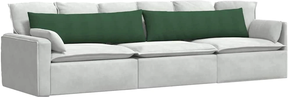 Sofa Pagalvės 2 pcs Tamsiai žalia 145 x 40 cm
