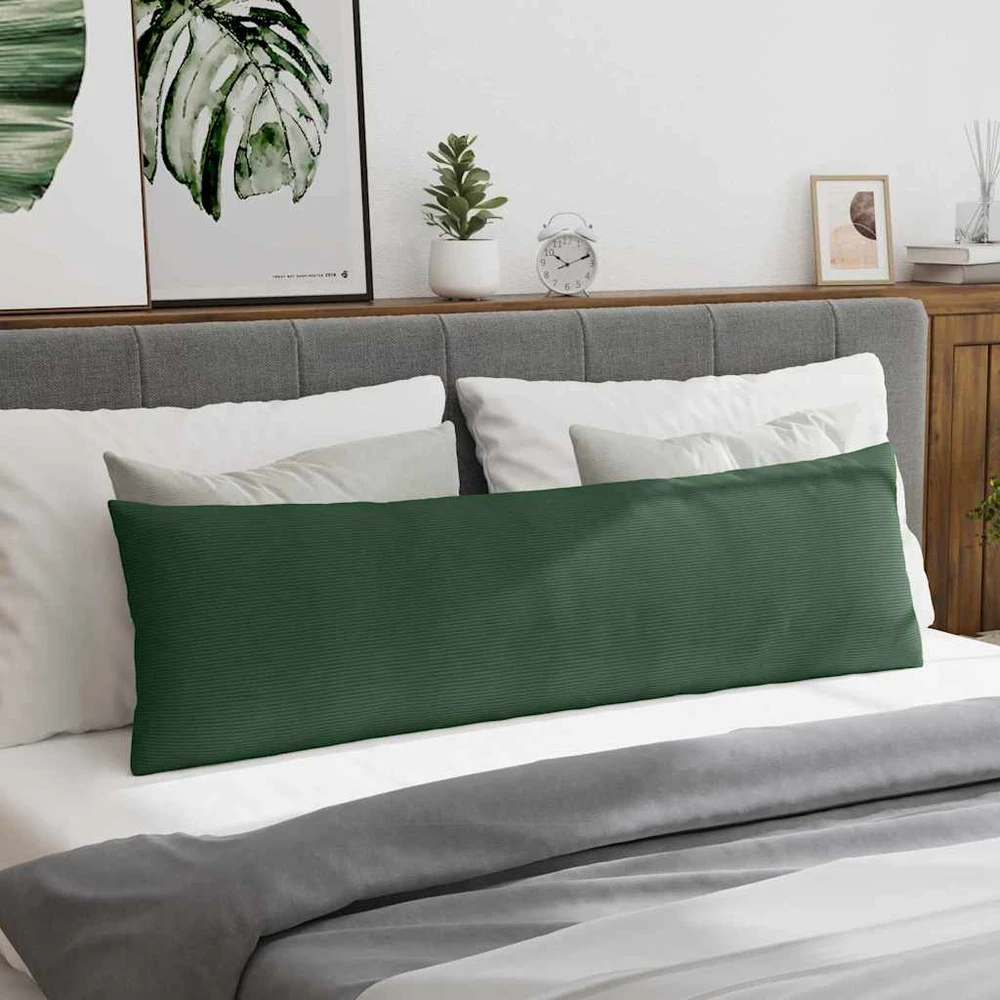 Sofa Pagalvės 2 pcs Tamsiai žalia 145 x 40 cm