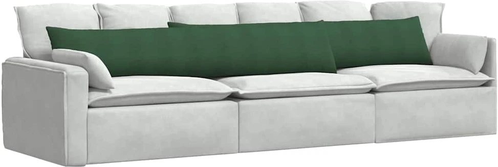 Sofa Pagalvės 2 pcs Tamsiai žalia 200 x 40 cm