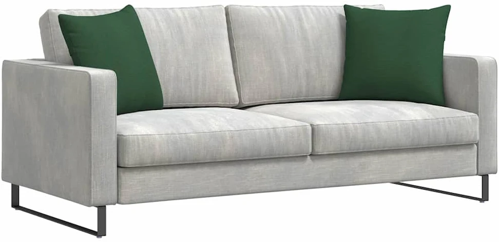 Sofa Pagalvės 2 pcs Tamsiai žalia 45 x 45 cm Kordūrinis audinys