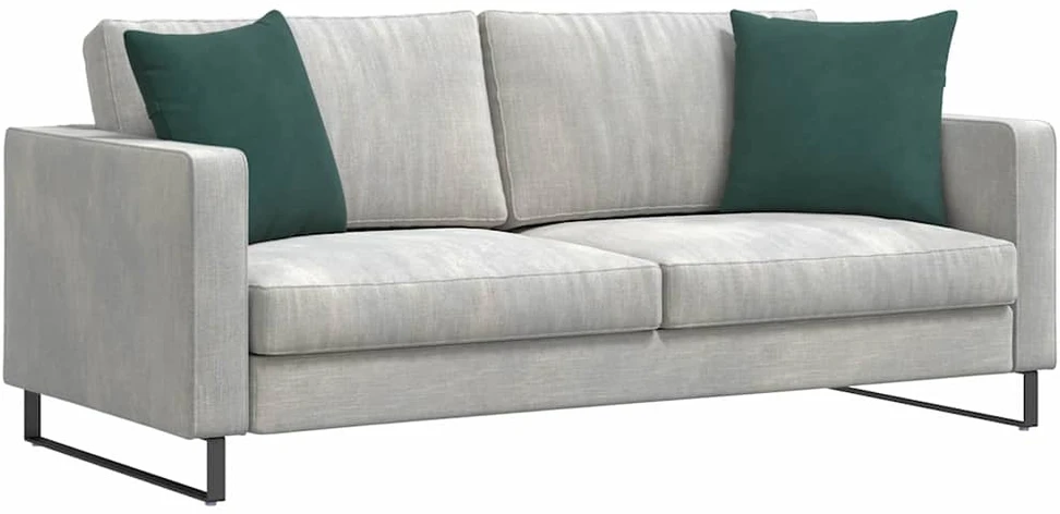 Sofa Pagalvės 2 pcs Tamsiai žalia 45 x 45 cm Kordūrinis audinys