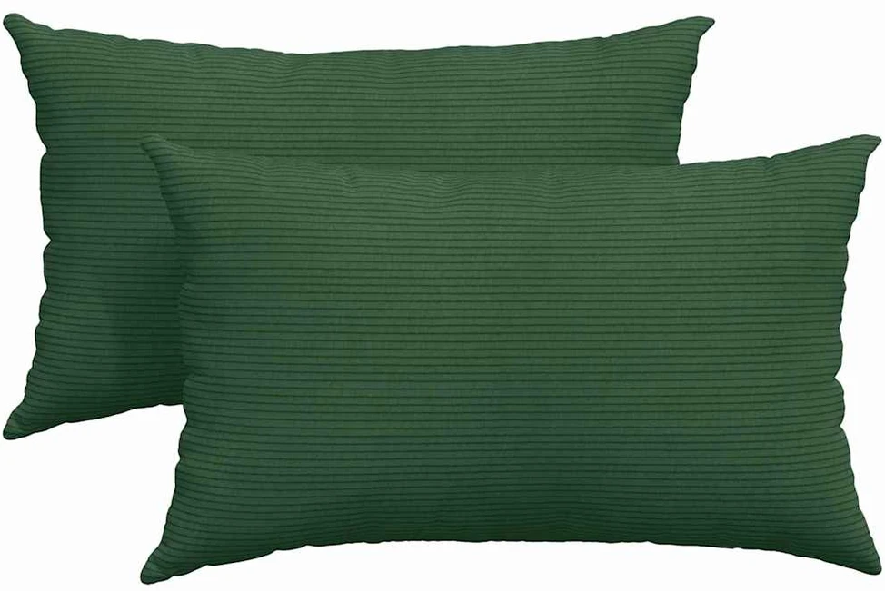 Sofa Pagalvės 2 pcs Tamsiai žalia 50 x 30 cm Kordūrinis audinys