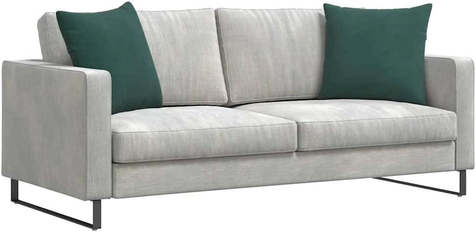Sofa Pagalvės 2 pcs Tamsiai žalia 50 x 50 cm Kordūrinis audinys