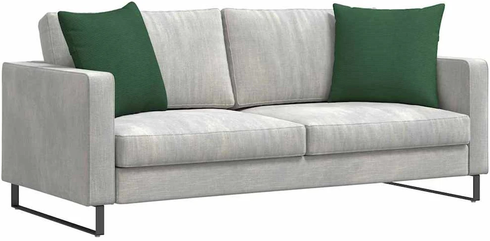 Sofa Pagalvės 2 pcs Tamsiai žalia 50 x 50 cm Kordūrinis audinys