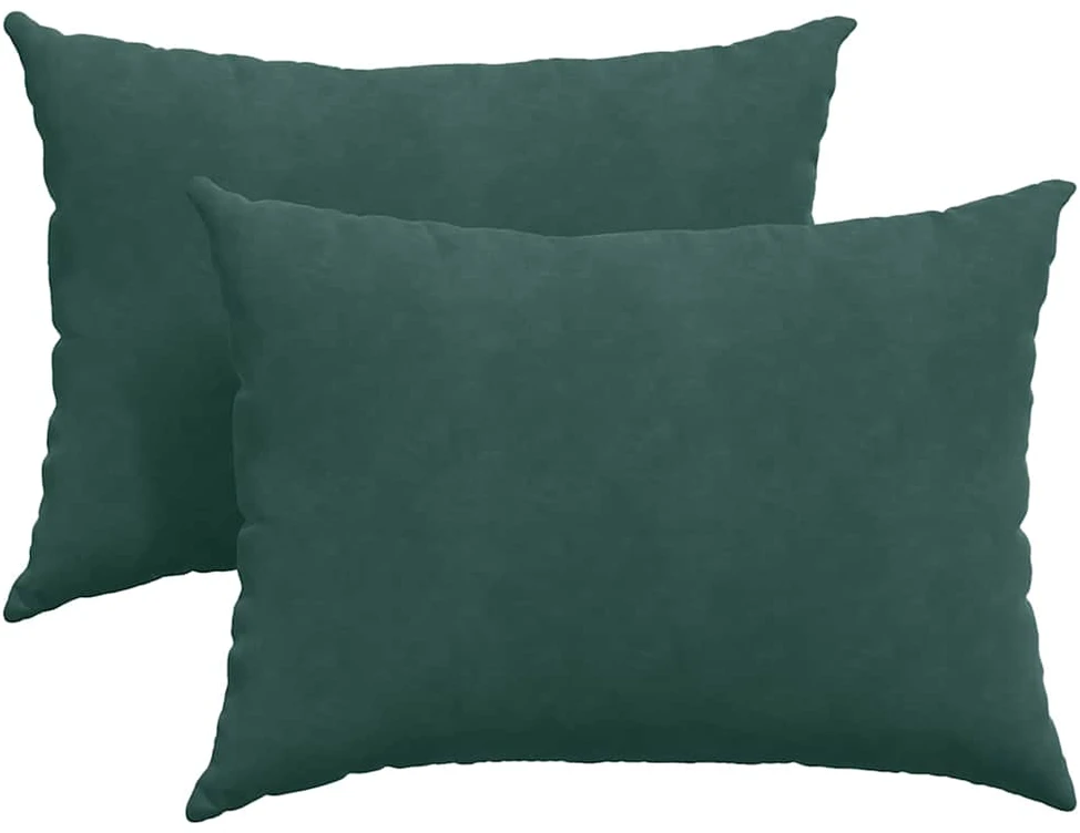 Sofa Pagalvės 2 pcs Tamsiai žalia 70 x 50 cm Kordūrinis audinys