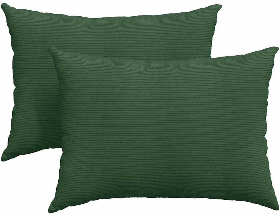 Sofa Pagalvės 2 pcs Tamsiai žalia 70 x 50 cm Kordūrinis audinys
