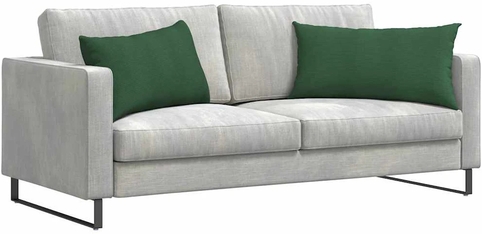 Sofa Pagalvės 2 pcs Tamsiai žalia 80 x 40 cm Kordūrinis audinys